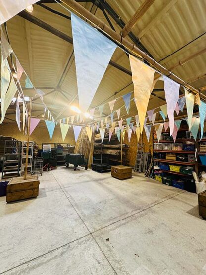Oversized Pastel Satin Bunting 10m The Event Flag Hire Company Ltd