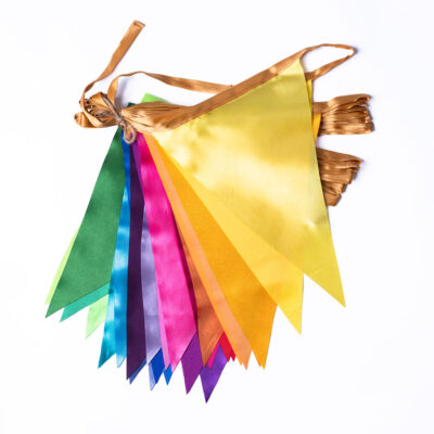 Rainbow Satin Bunting 10m