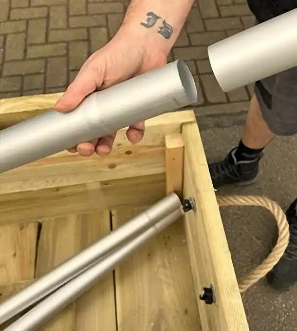 Flag Pole in Box