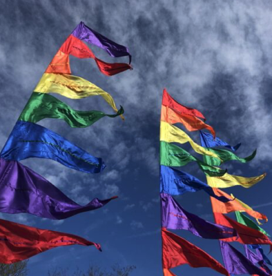silk & ribbon rainbow pride